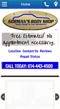 Mobile Screenshot of gormansbodyshop.com